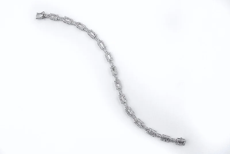 women's bracelets with adjustable clasp -3.6 ctw 14k Diamond Bracelet