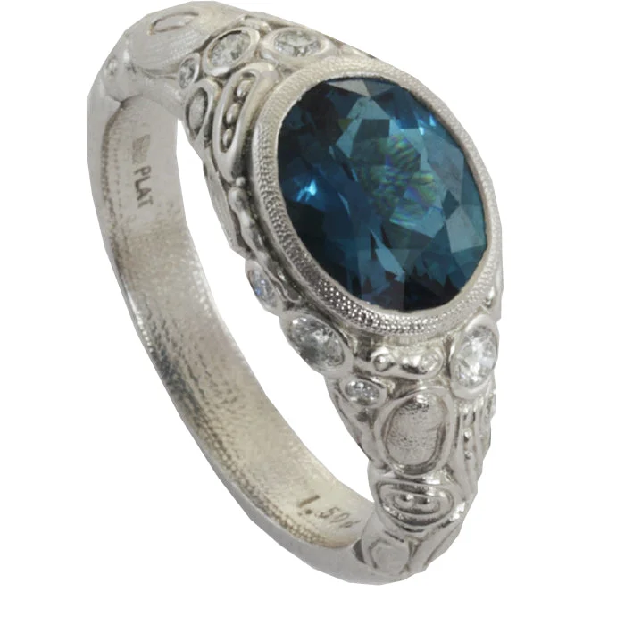 women's rings with vintage design -Alex Sepkus Cabochon Ring - R-54PM