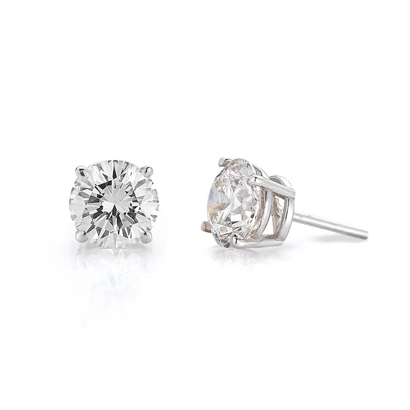 women's earrings with large hoop -1/10 CTW Diamond Stud Earrings - Classic