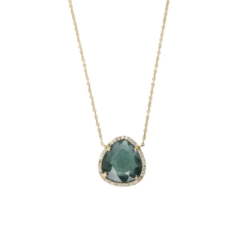 women's necklaces with teardrop pendant -14k One of a Kind Bicolor Tourmaline Necklace