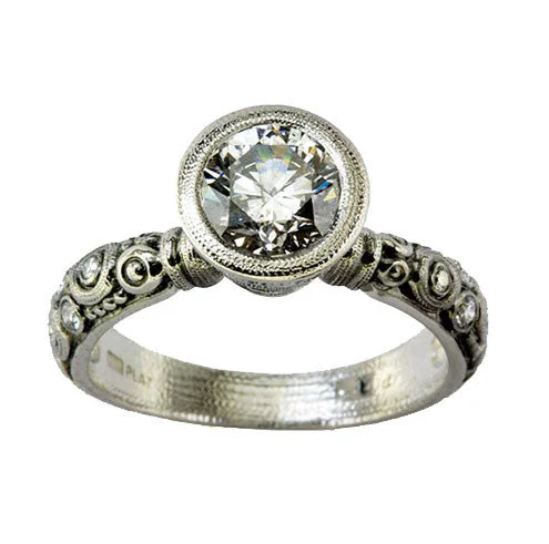 women's rings with sparkly design -Alex Sepkus Martini Ring - R-128PP7.3