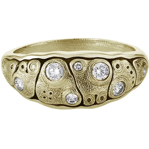 women's rings with unique band -Alex Sepkus Anna Dome Ring - R-203D