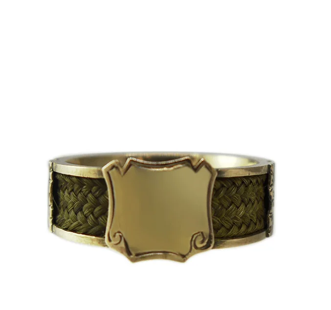 women's rings with gemstone center -Victorian Gold Mourning Ring