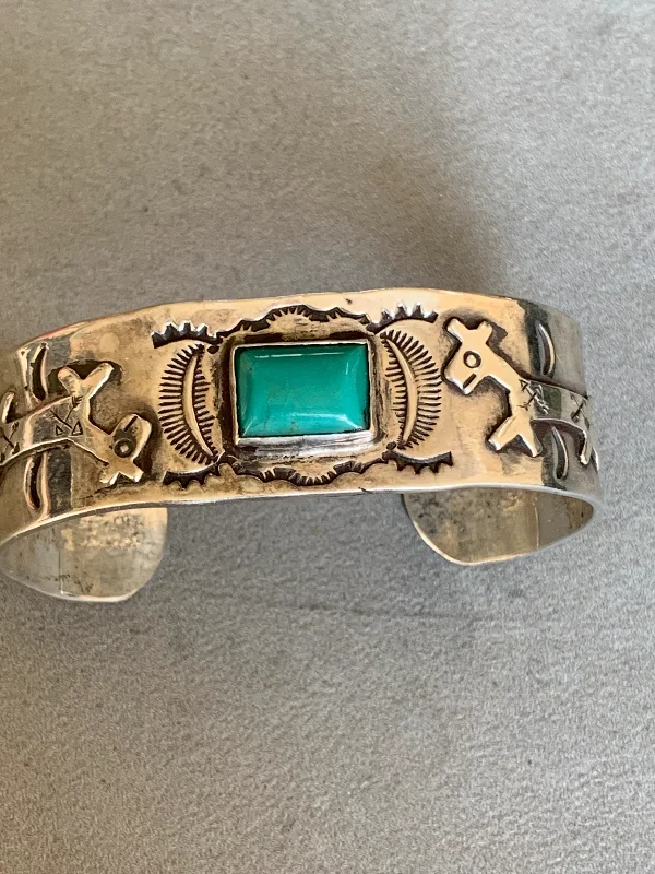 women's bracelets with luxury finish -Fred Harvey Horse Turquoise Bracelet