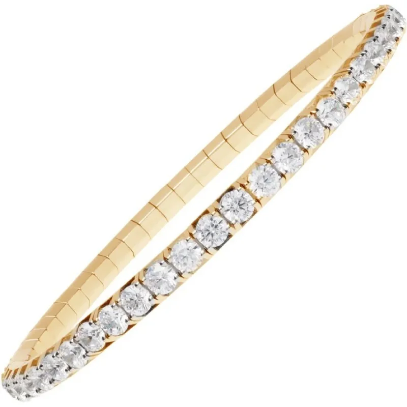 women's bracelets with multiple layers -5.50 CT Round Diamond Stretch Bracelet