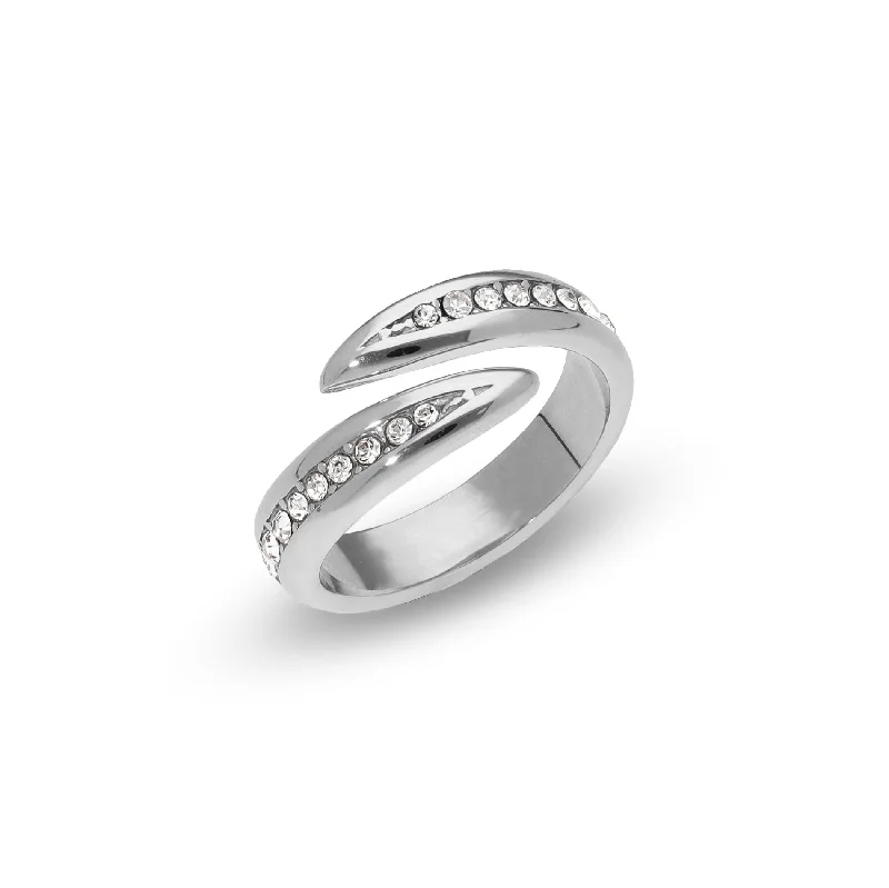 women's rings with matching earrings -Alina ring silver