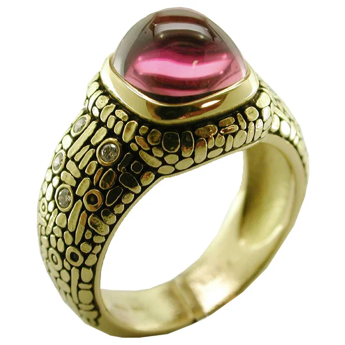 women's rings with geometric design -Alex Sepkus Cushion Ring - R-17M