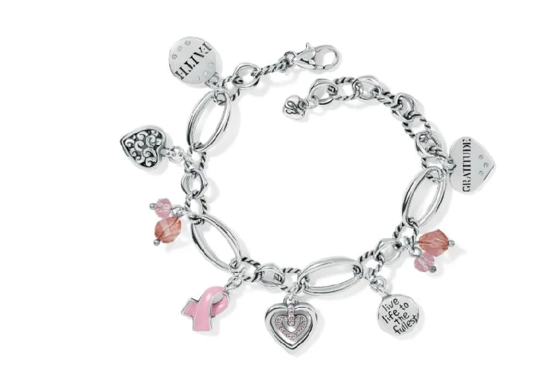 women's bracelets with diamond pave -Power Of Pink 2021 Bracelet