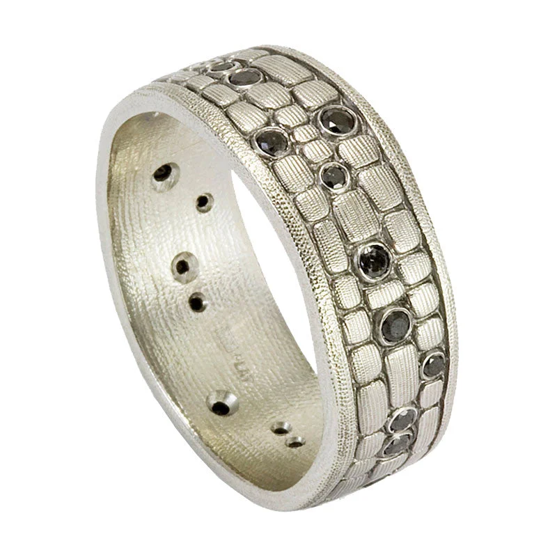 women's rings with bold style -Alex Sepkus Stone Wall Ring - R-125P