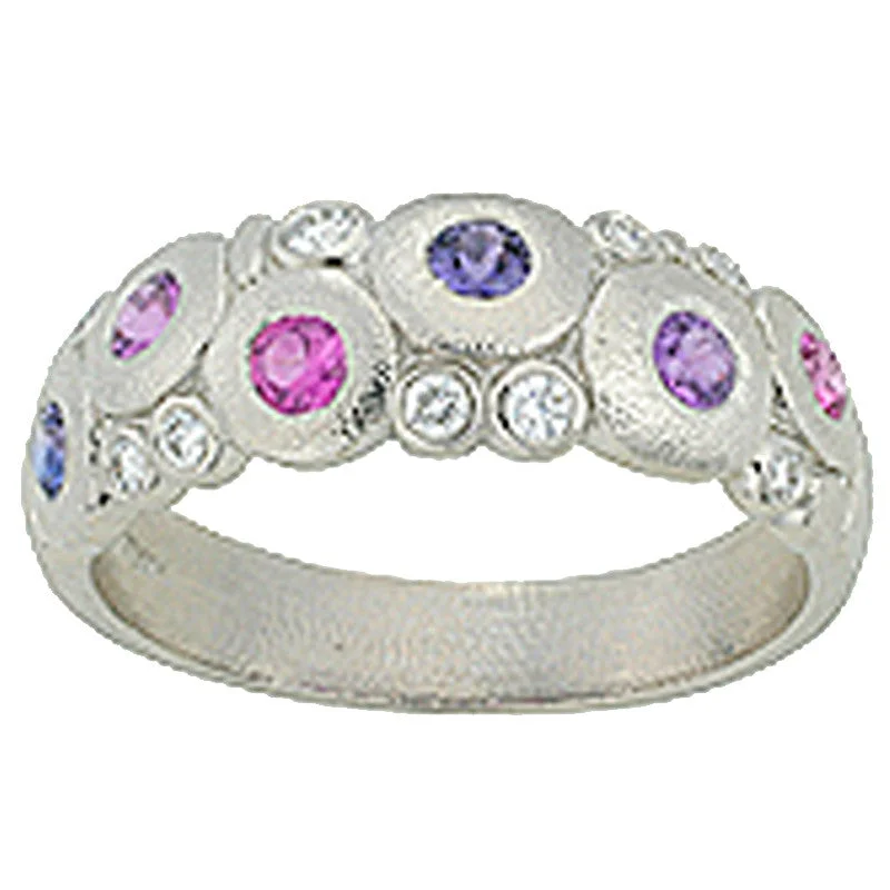 women's rings with channel-set stones -Alex Sepkus Candy Ring - R-122PS