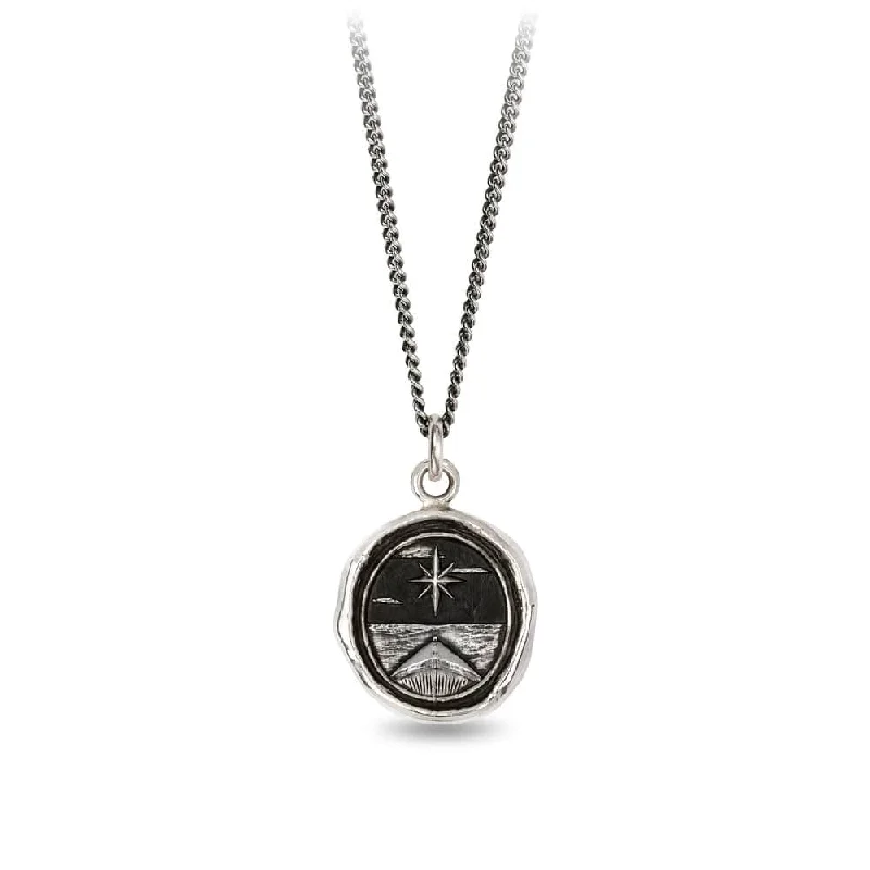 women's necklaces with delicate chain -North Star Talisman Necklace