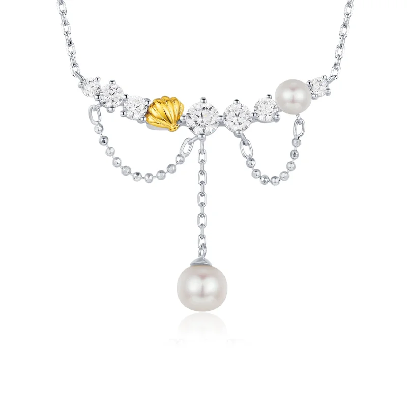 women's necklaces with gemstone pendant -Abyssal Pearl Necklace