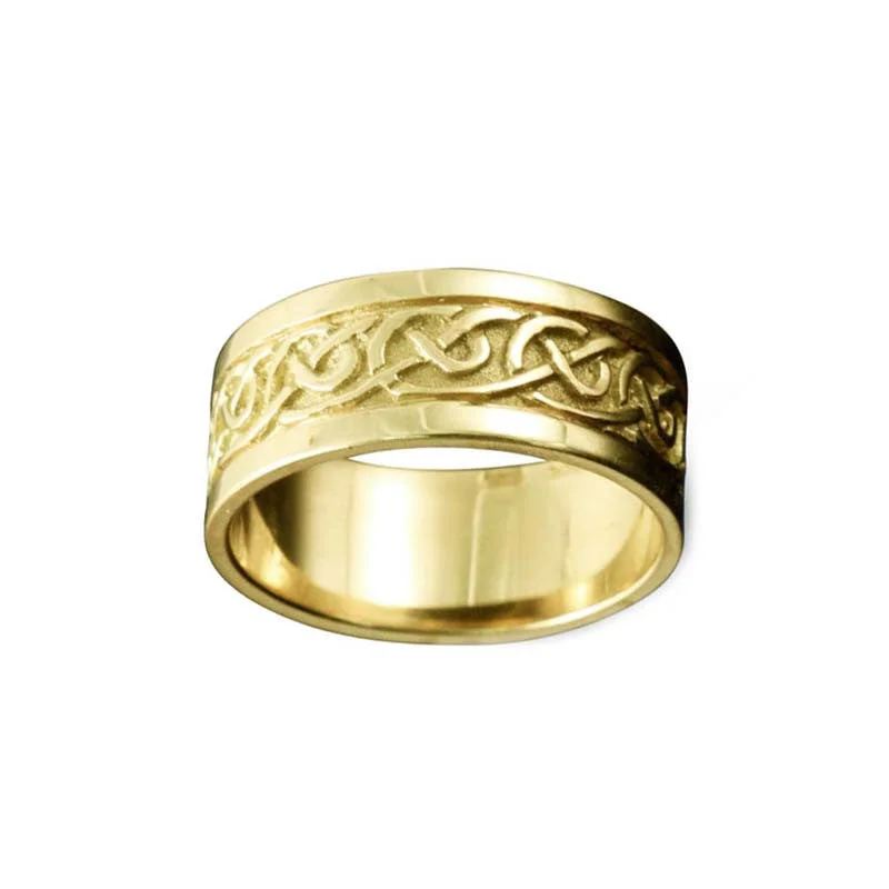 women's rings with gemstone -Noss Celtic Knotwork Ring