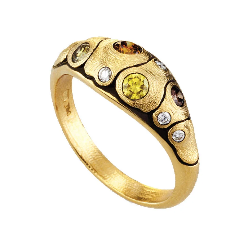 women's rings with colorful stones -Alex Sepkus Emma Dome Ring - R-208DC