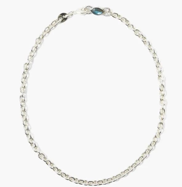 women's necklaces with fine chain -Leona Chain Necklace Labradorite