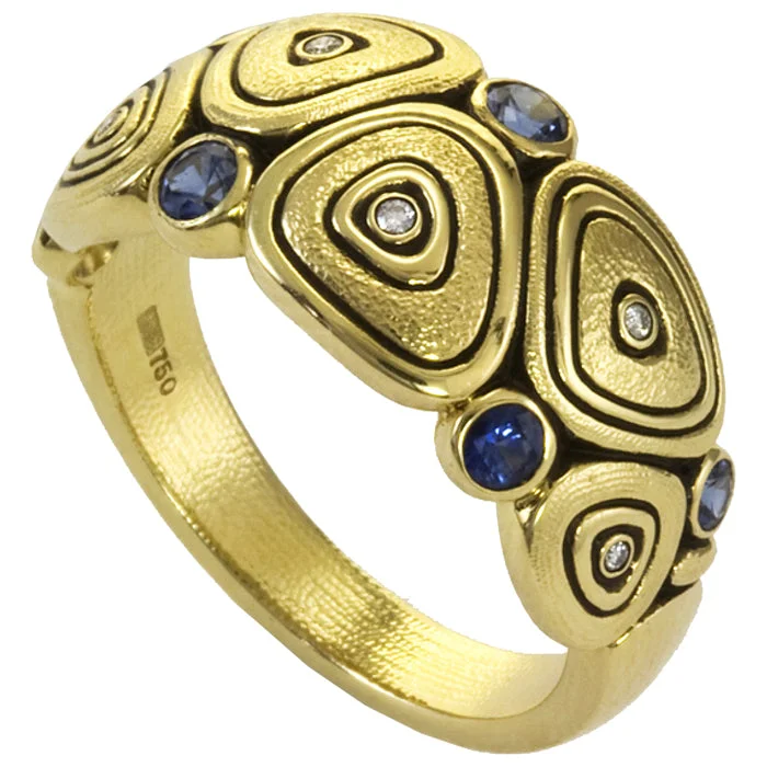 women's rings with unique band -Alex Sepkus Pebbles Ring - R-163S