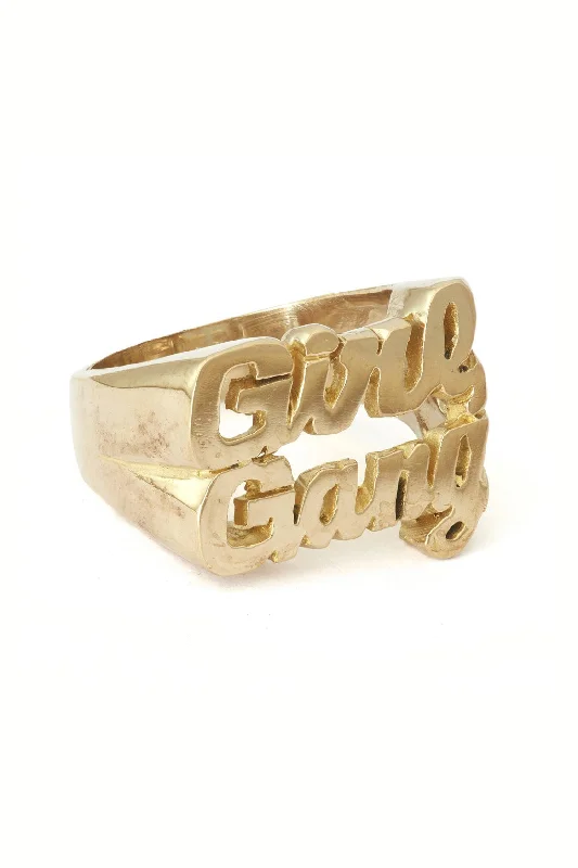 women's rings with square design -Girl Gang Ring