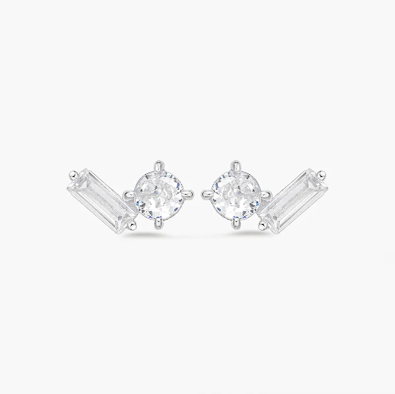 women's earrings with cubic zirconia stones -Gio Earring