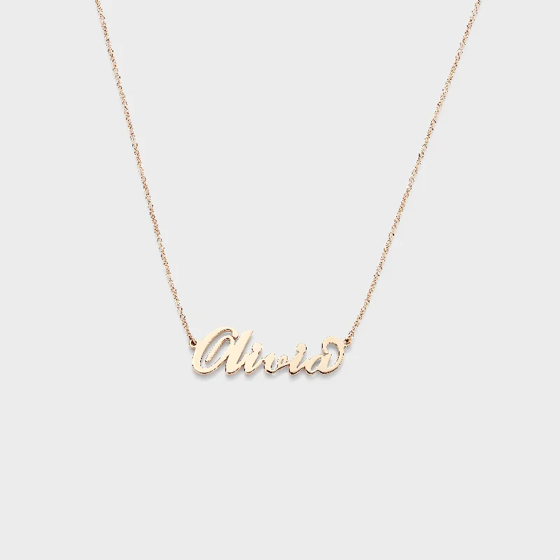 women's necklaces with fine chain -The Name Necklace