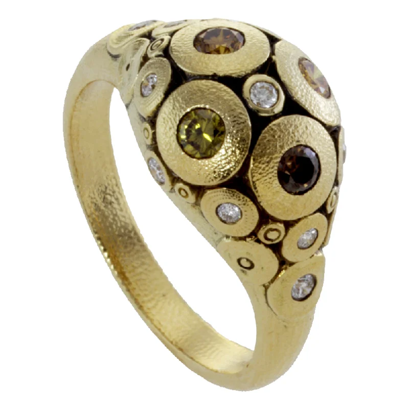 women's rings with infinity symbol -Alex Sepkus Lillies Dome Ring - R-173DCD