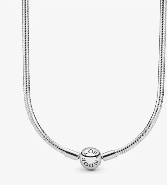 women's necklaces with adjustable length -Pandora Moments Snake Chain Necklace