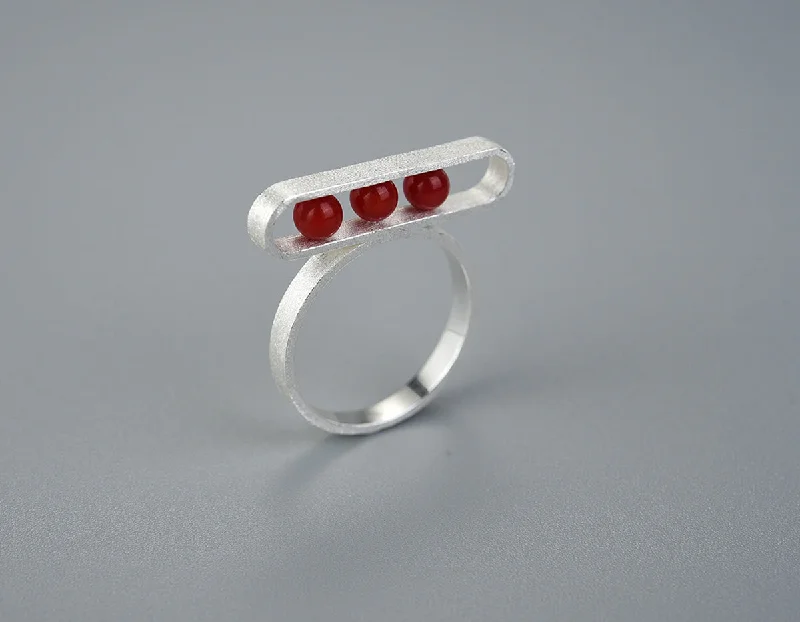 Silver Red Coral