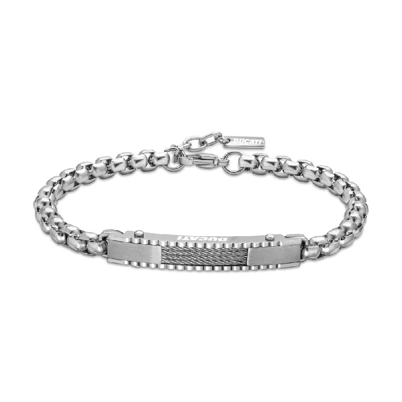 women's bracelets with adjustable band -Men Turbo Silver Bracelet