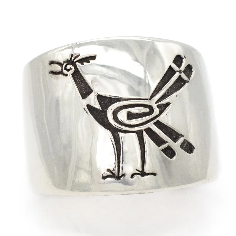 women's bracelets with cuff design -Joe H Quintana Cochiti Handmade Sterling Silver Cuff Bracelet