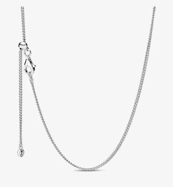 women's necklaces with dainty design -Pandora Curb Chain Necklace