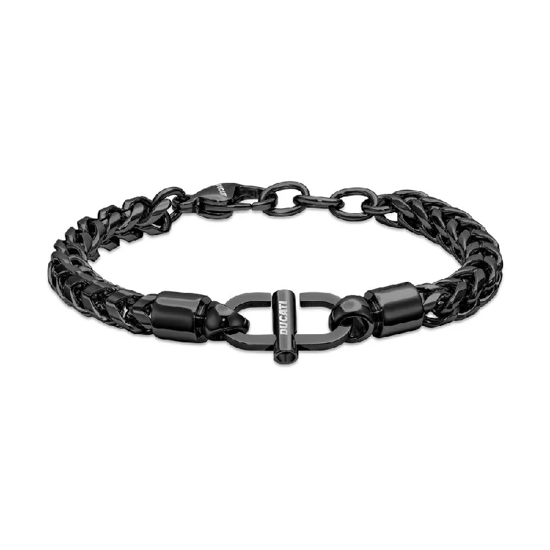 women's bracelets with cuff style -Men Tuono Black Bracelet