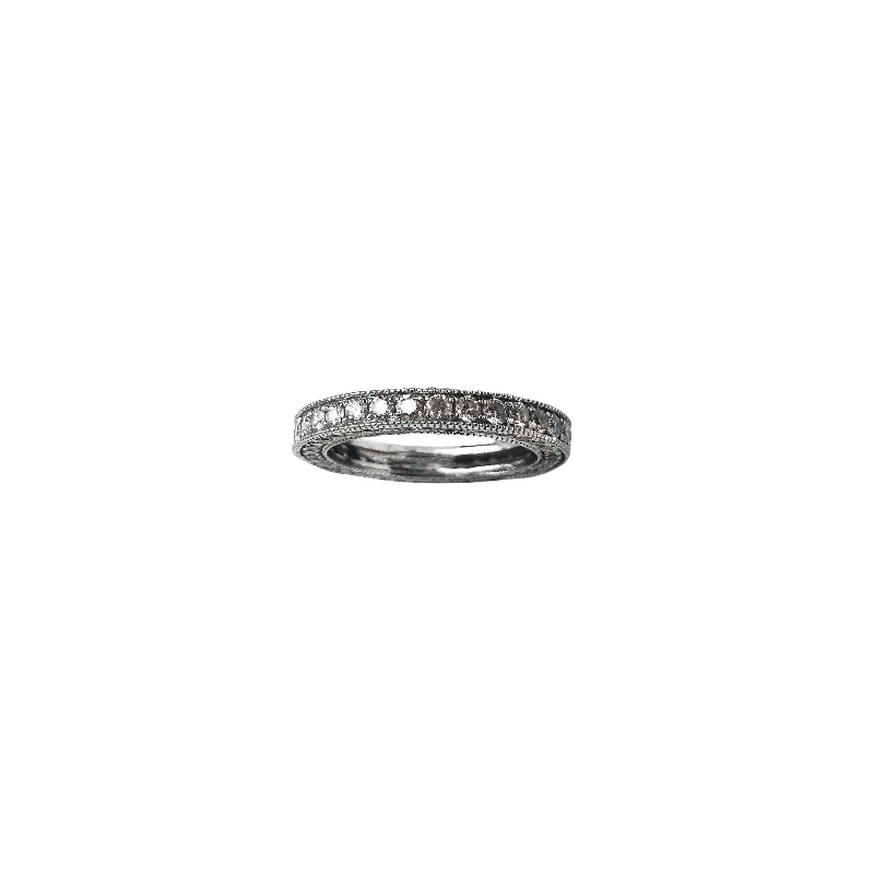 women's engagement rings with sapphire -Eternity Diamond Band Ring (18K)