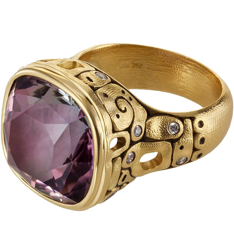 women's rings with ruby -Alex Sepkus William Blake Ring - R-201MD