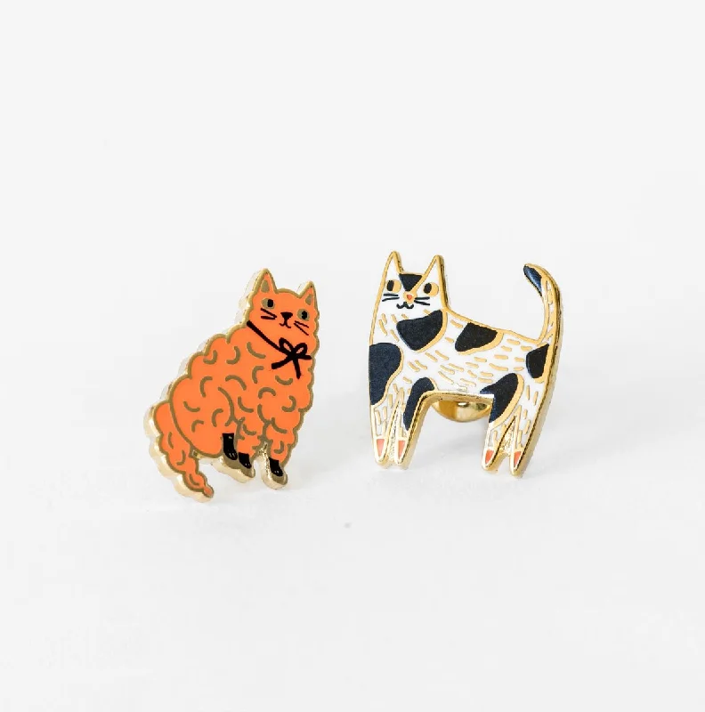 women's earrings with polished finish -Cat Earrings