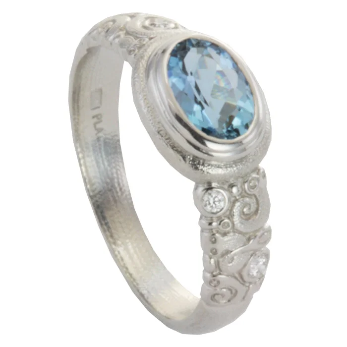 women's rings with moonstone -Alex Sepkus Moon Wave Ring - R-82PM