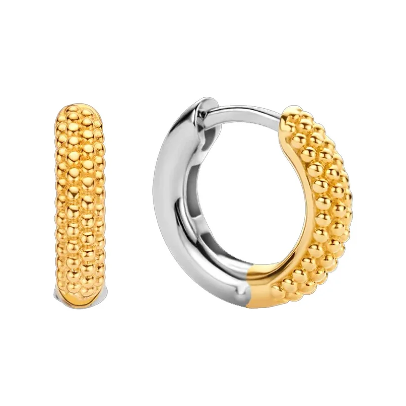 women's earrings diamond -GOLD PLATED STERLING SILVER HOOP EARRINGS