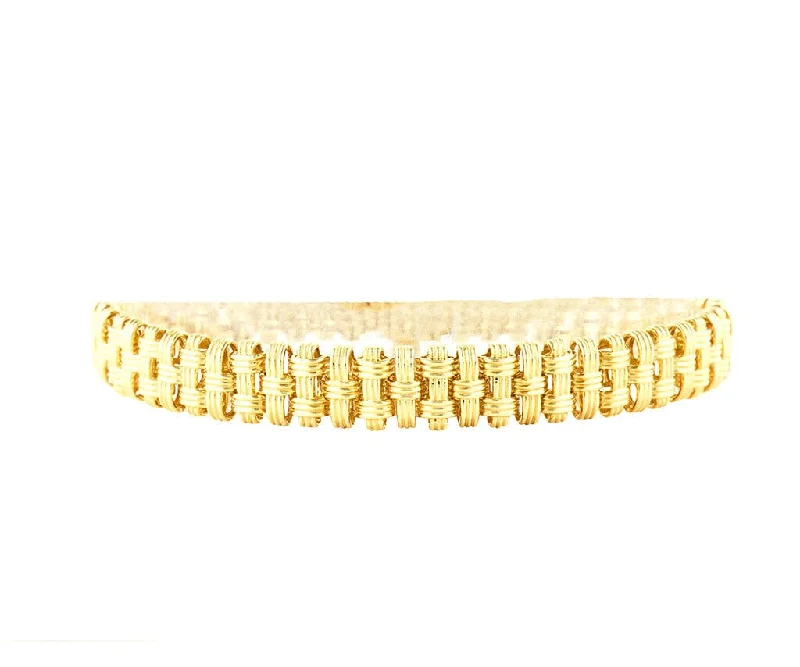 women's bracelets with dangling charms -Roberto Coin 0.25ctw Diamond Appassionata Triple Row Bracelet in 18K