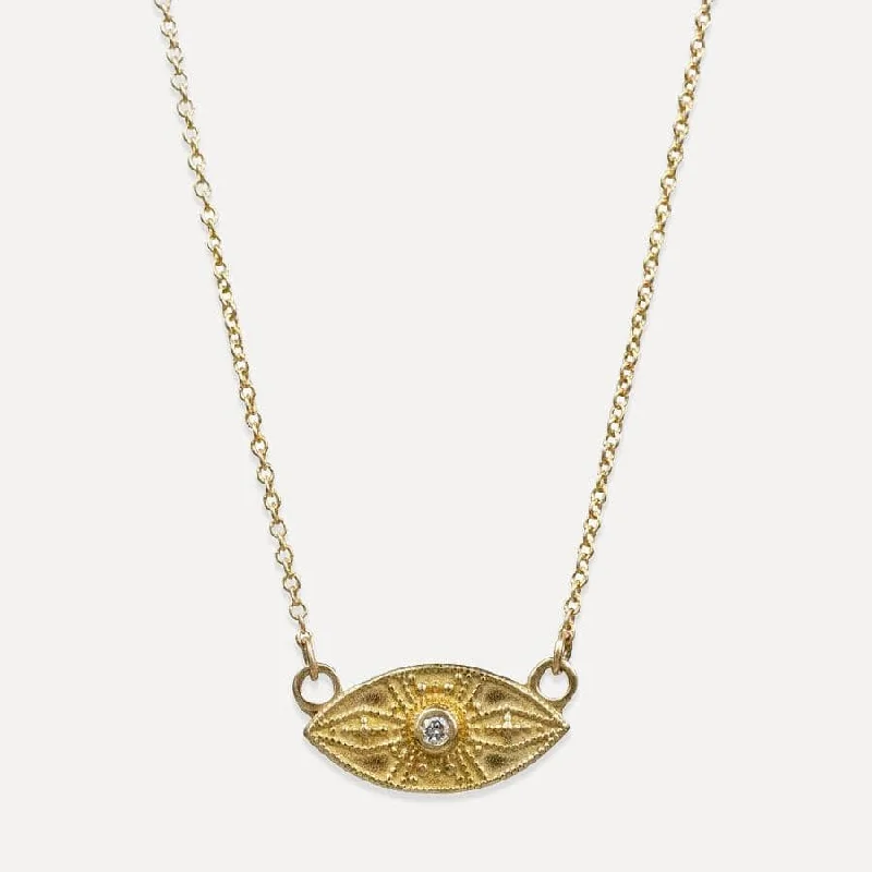 women's necklaces with sparkling diamonds -"Ignite Your Inner Voice" Ajna Necklace