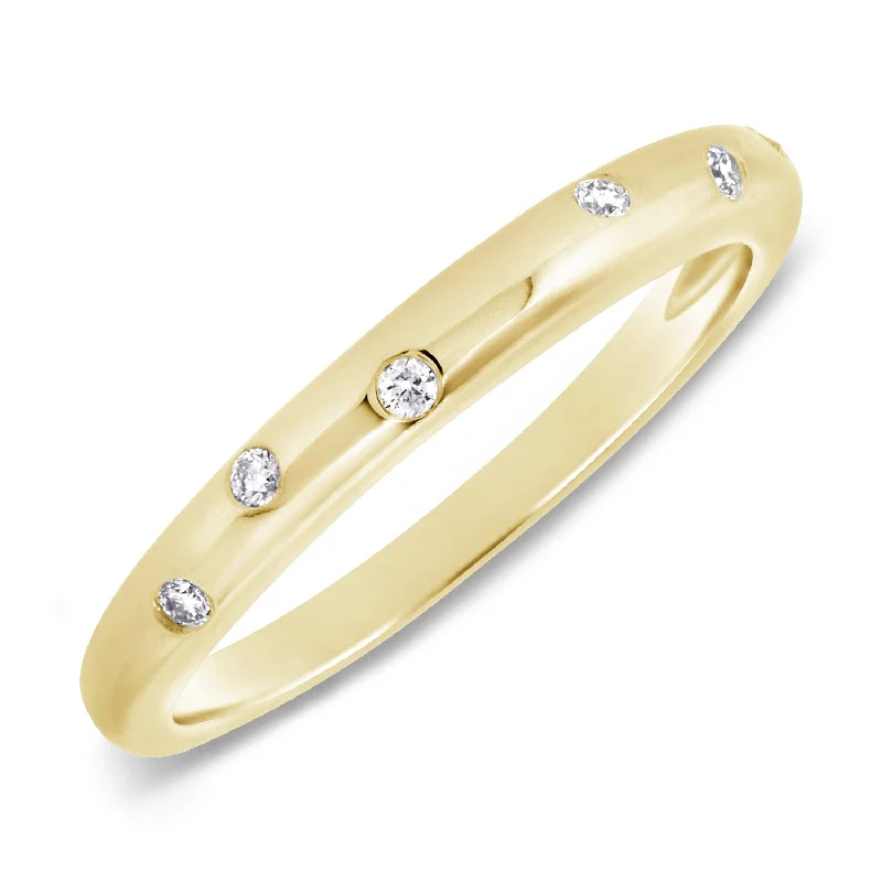 women's engagement rings with minimalist design -Diamond Bezel Ring made in 14K Gold