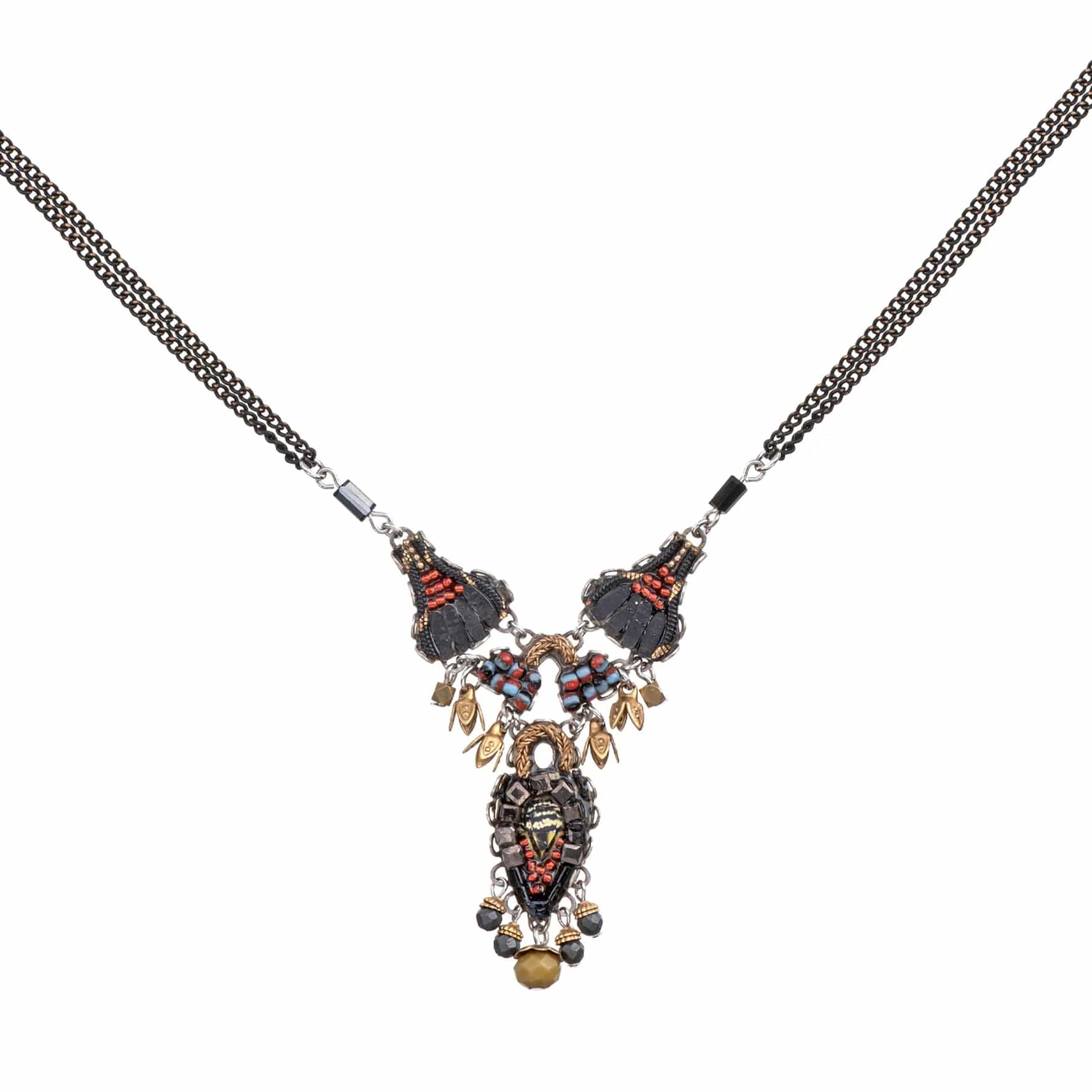 women's necklaces with rose gold accents -Tiger Eye Adira Necklace