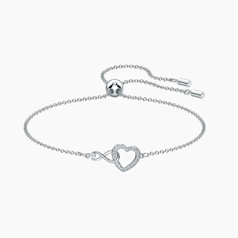 women's bracelets with thin chain -Women's Infinite Heart Bracelet