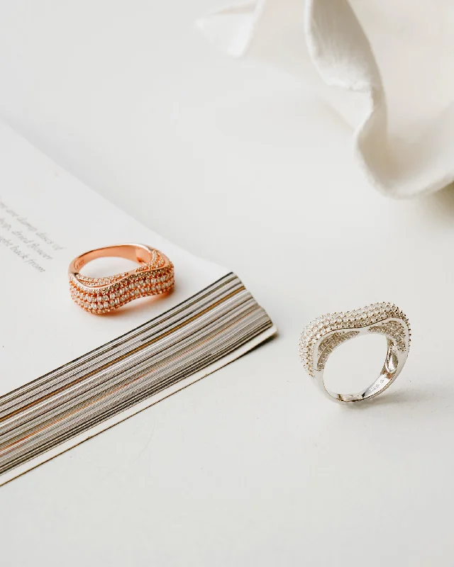 women's rings with rose gold -Edith Ring