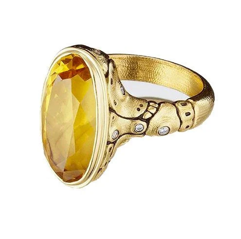 women's rings with vintage gemstones -Alex Sepkus Lake Garda Ring - R-205MD