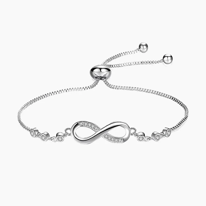 women's bracelets with rectangular stones -Infinite Love Bracelets for Women