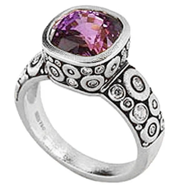 women's rings with cubic zirconia -Alex Sepkus Villa Ring - R-136PM