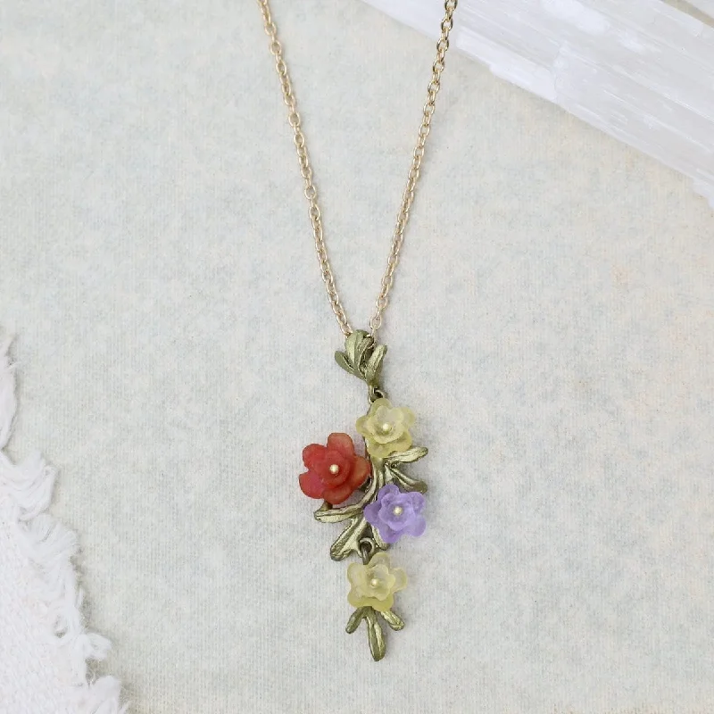 women's necklaces with vintage style -Mums Pendant Necklace