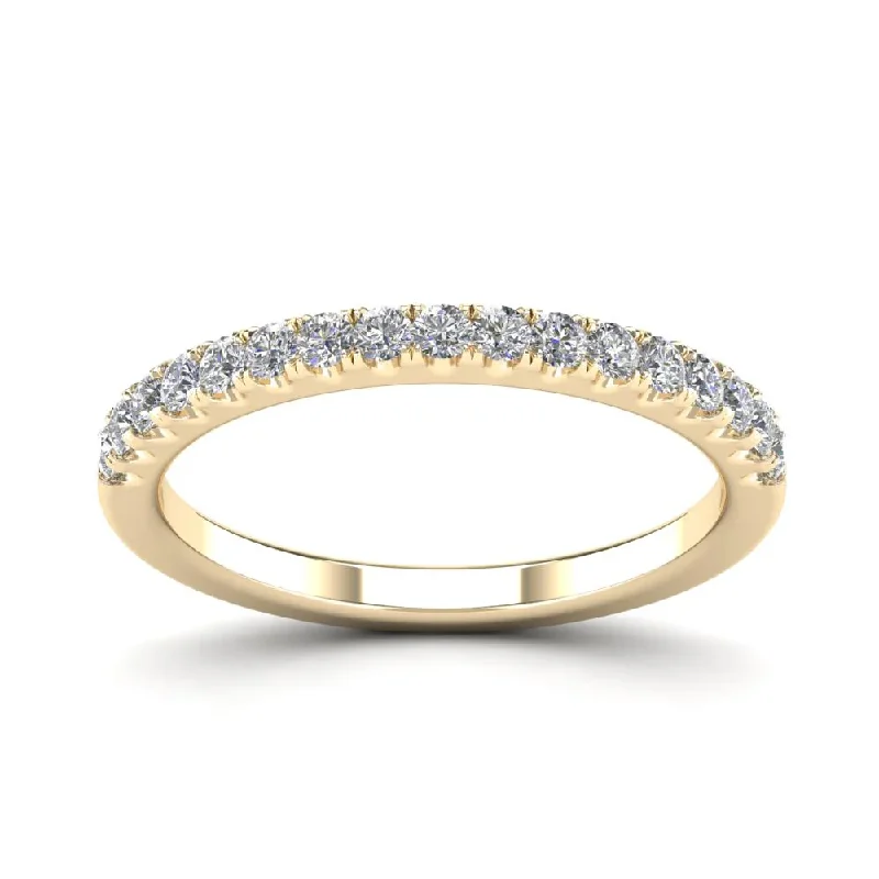 women's engagement rings with double-row diamonds -Diamond Eternity Ring (14K)