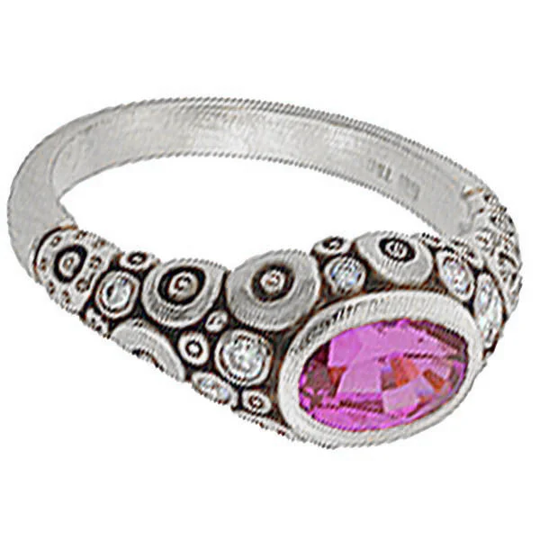 women's rings silver -Alex Sepkus Oval Circle Ring - R-79PM