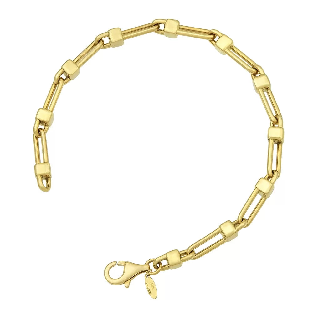 women's bracelets with polished finish -Lock Link Bracelet