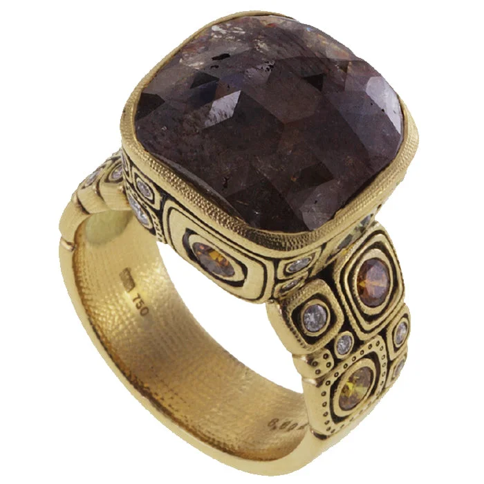 women's rings with bold gemstones -Alex Sepkus Windows Ring - R-102MDC