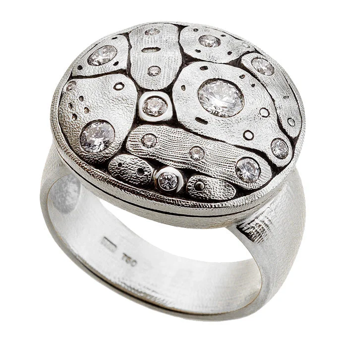 women's rings with moonstone -Alex Sepkus Early Spring Dome Ring - R-188PD